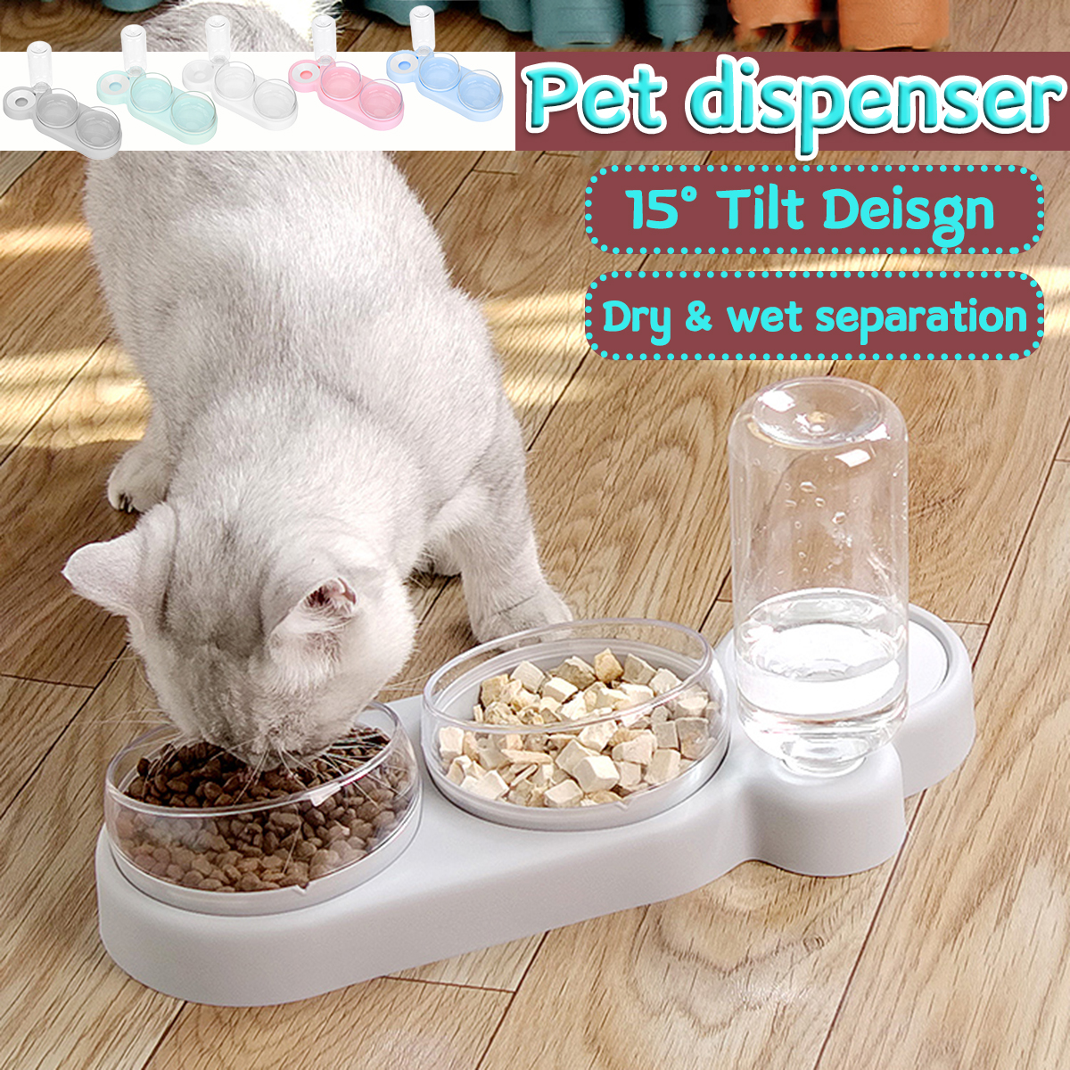 Three-bowl-Design-Pet-Feeder-Dry-and-Wet-Separation-15-Degree-Tilt-Automatic-Anti-wetting-Large-Capa-1852271-2