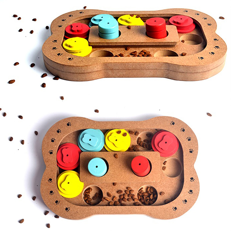 Wooden-Paw-Bone-Shape-Pet-Dog-Cat-Feeding-Toy-Board-Funny-Training-Board-Pet-Toys-1390847-2