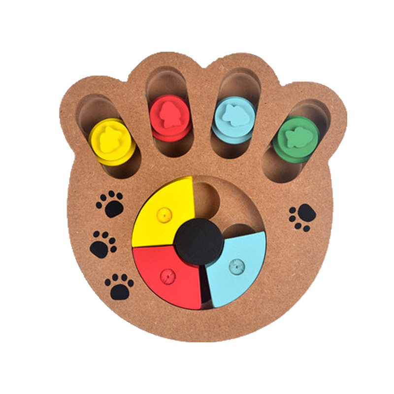 Wooden-Paw-Bone-Shape-Pet-Dog-Cat-Feeding-Toy-Board-Funny-Training-Board-Pet-Toys-1390847-3