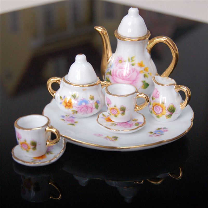 8pcs-Porcelain-Vintage-Tea-Sets-Teapot-Coffee-Retro-Floral-Cups-Doll-House-Decor-Toy-1126421-6