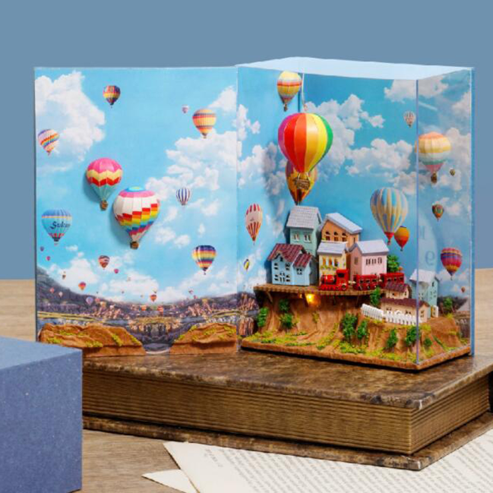 CUTE-ROOM-Hot-Air-Balloon-Theme-DIY-Assembled-Doll-House-for-Children-Toys-1741037-2