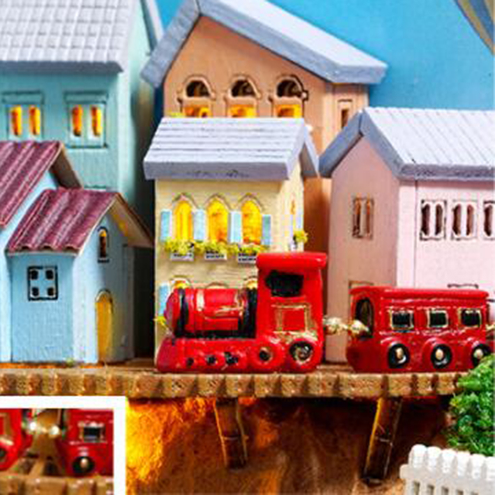 CUTE-ROOM-Hot-Air-Balloon-Theme-DIY-Assembled-Doll-House-for-Children-Toys-1741037-11