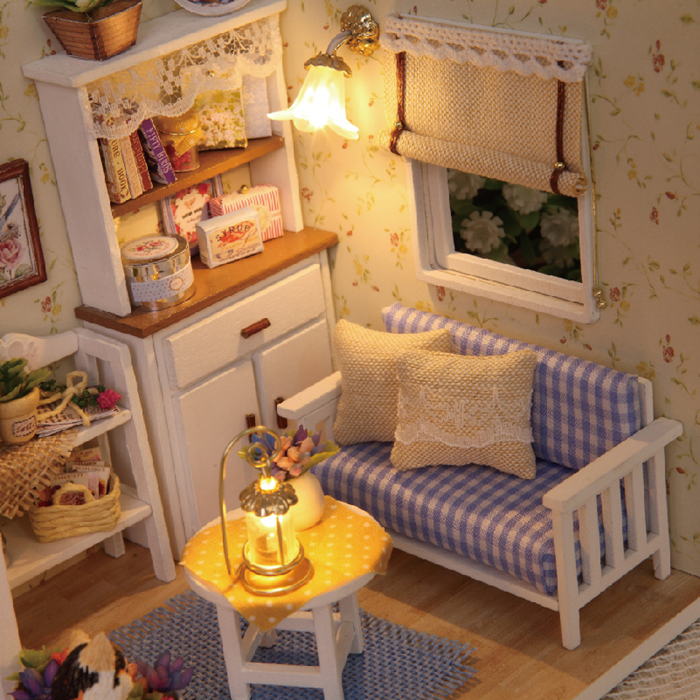 Cuteroom-3013-Cat-Diary-Doll-House-DIY-Cabin-With-Dust-Cover-Music-Motor-1562991-8