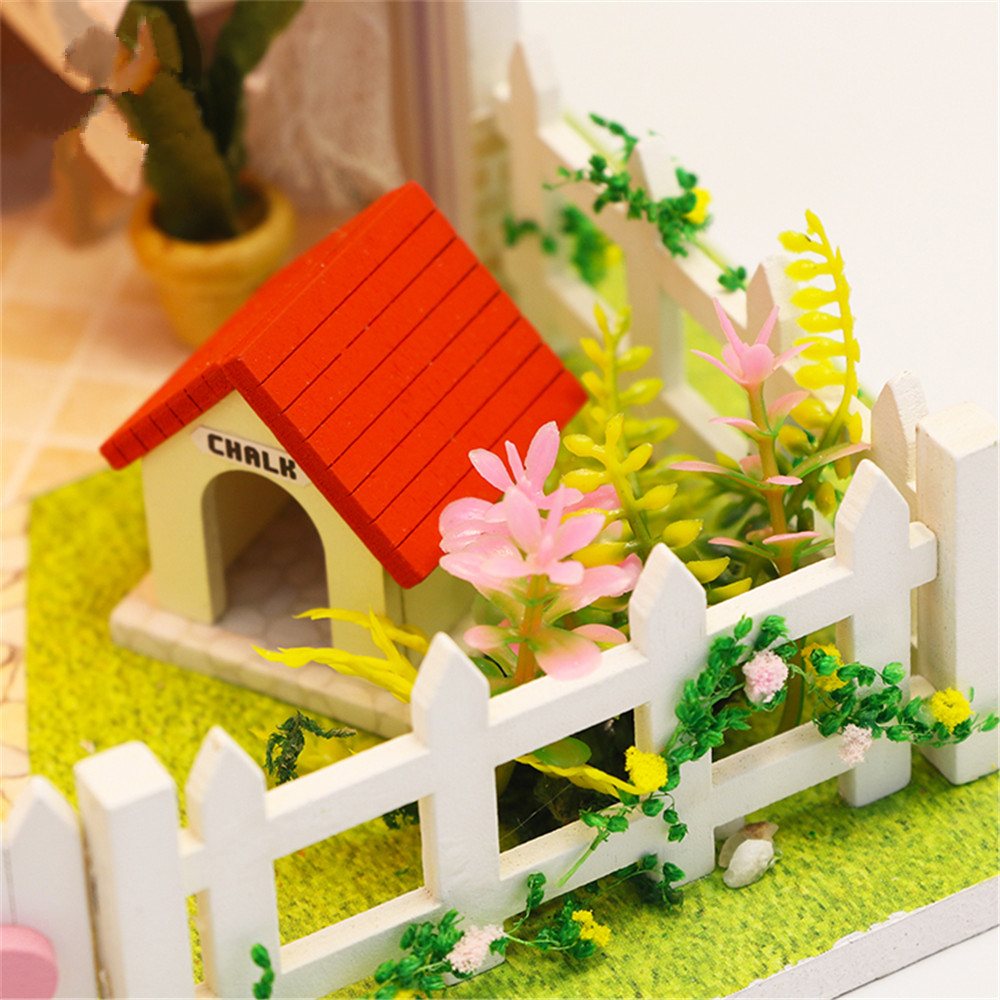 DIY-Assembled-Cottage-Love-of-Cherry-Tree-Doll-House-Kids-Toys-1649234-8