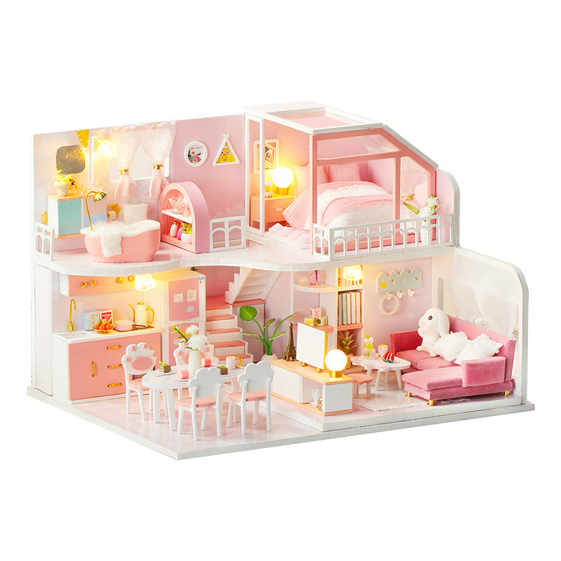 DIY-Doll-House-Handmade-Girl-Heart-Small-House-Model-Assembled-Art-Villa-Toy-Birthday-Gift-Girl-1781179-11