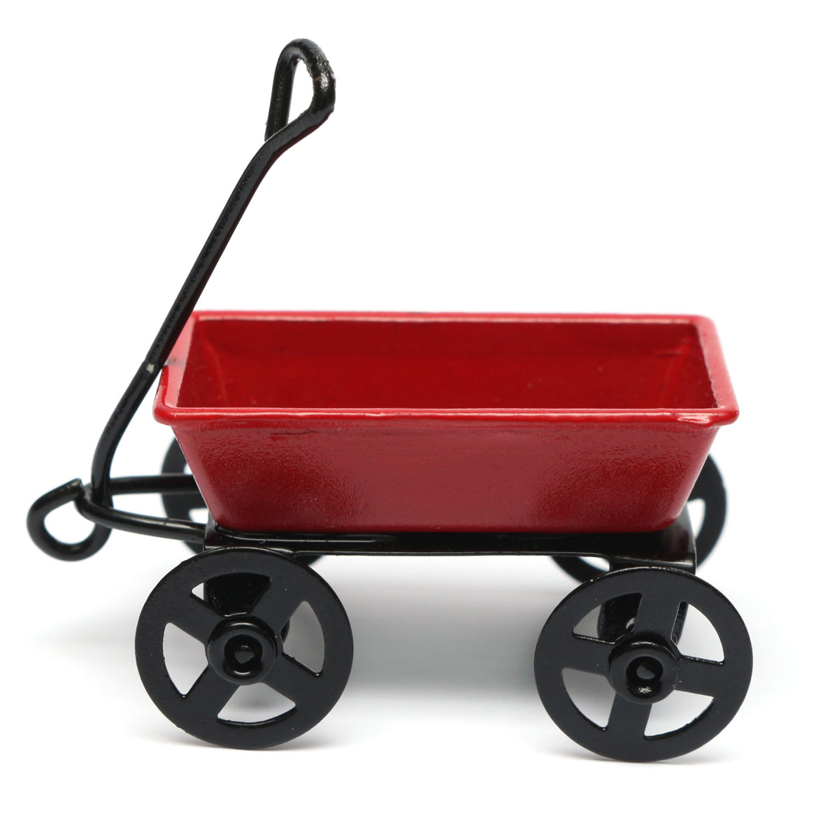 Dollhouse-Metal-Miniature-Toy-Red-Small-Pulling-Cart-Garden-Furniture-Accessories-1016288-3