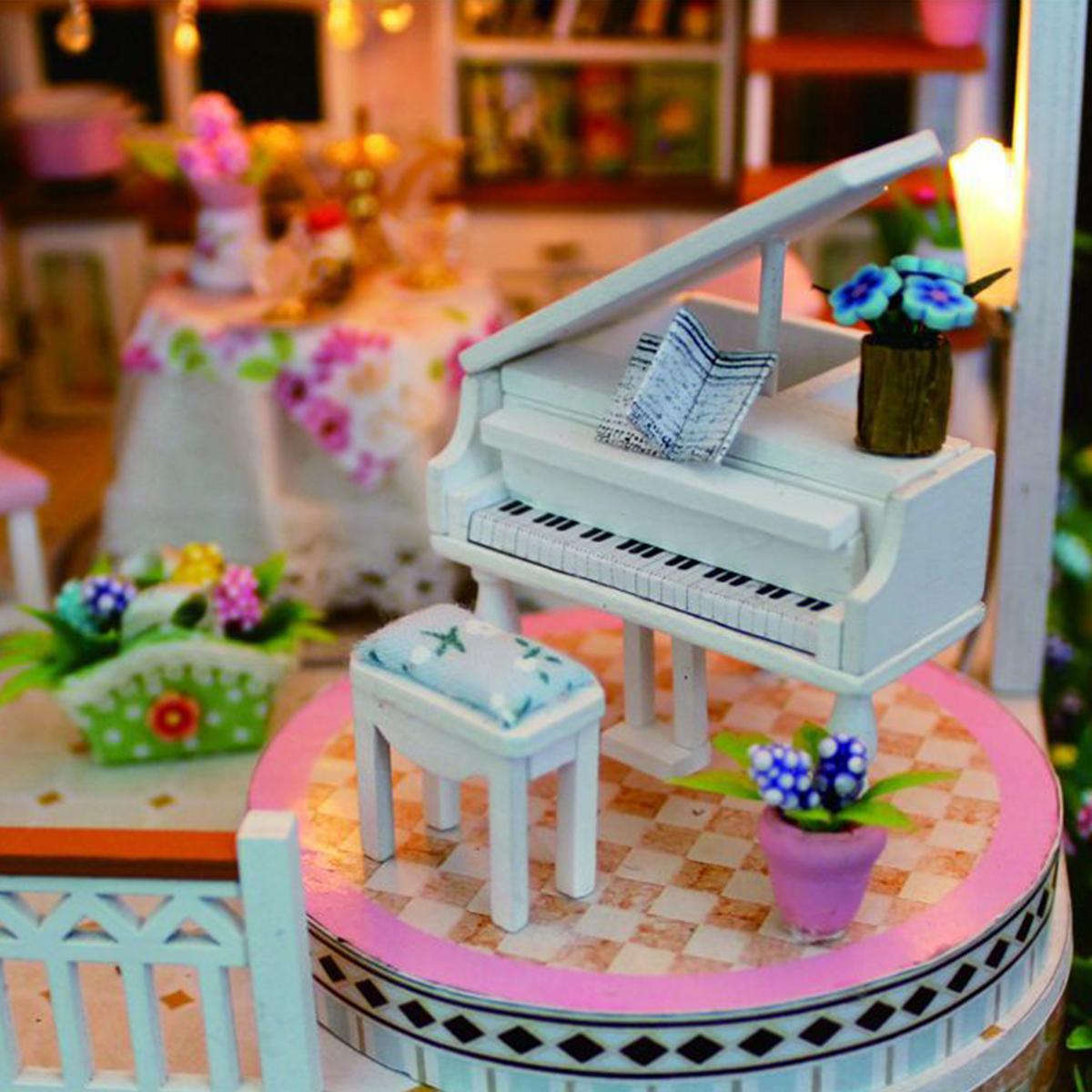 Hongda-DIY-Cabin-Hand-assembled-Doll-House-with-LED-Light-Home-Decor-Model-Toys-1616325-10