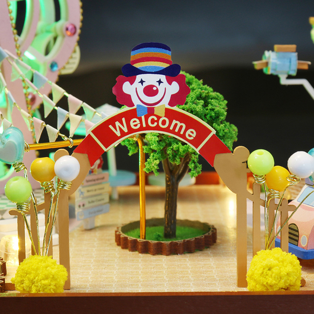 Hongda-S2131Z-Ferris-Wheel-Amusement-Park-DIY-3D-Hand-assembled-Doll-House-Miniature-Furniture-Kit-w-1860728-5