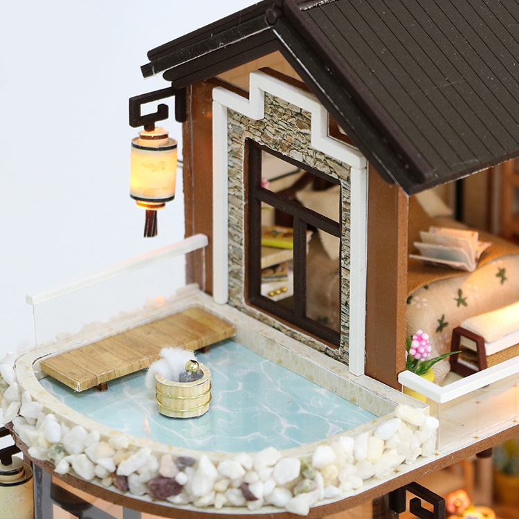 Hoomeda-13848-DIY-Doll-House-Dream-In-Ancient-Town-With-Cover-Music-Movement-Gift-Decor-Toys-1445985-2