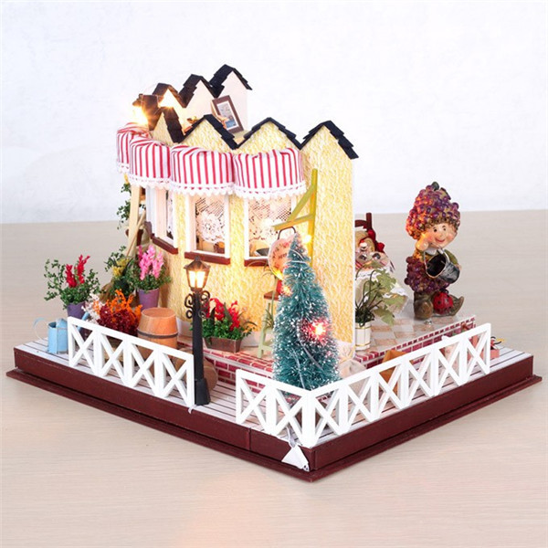 Hoomeda-LY001-Herb-Tea-Vanilla-Milk-Tea-House-DIY-Dollhouse-With-Music-Light-Cover-Miniature-Model-1182318-4