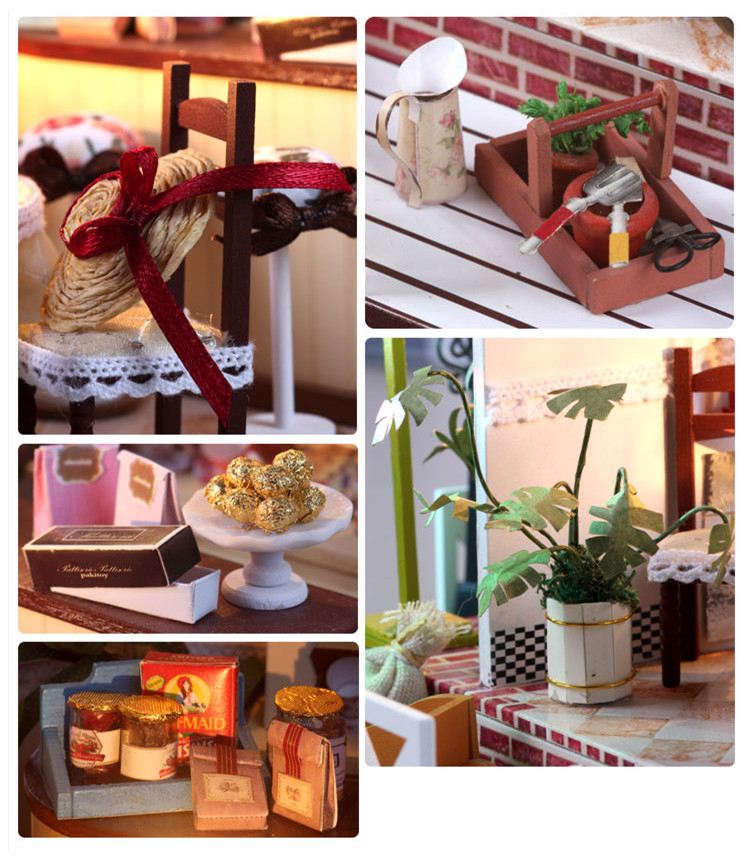 Hoomeda-LY001-Herb-Tea-Vanilla-Milk-Tea-House-DIY-Dollhouse-With-Music-Light-Cover-Miniature-Model-1182318-9