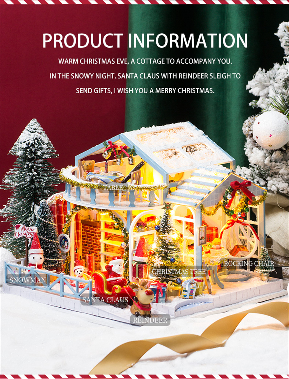 IIECREATE-2020-New-Christmas-K-058-Christmas-Snowy-Night-DIY-Assembled-Cabin-with-Doll-Three-piece-S-1777616-3