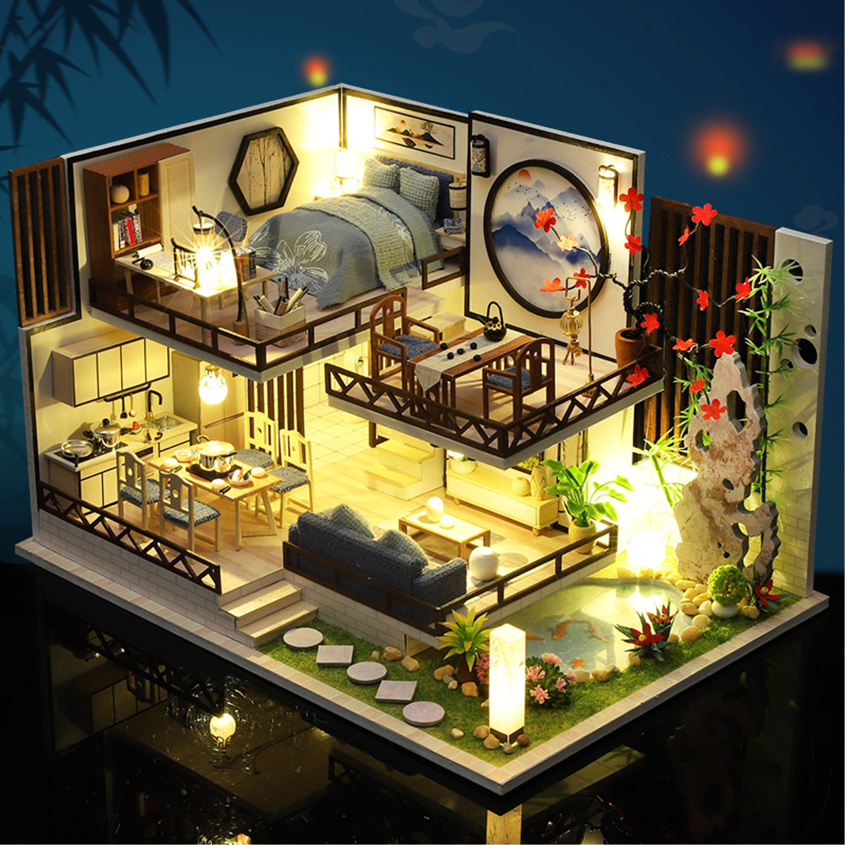 M-029-Chinese-Style-Wooden-DIY-Handmade-Assemble-Doll-House-Miniature-Furniture-Kit-with-LED-Effect--1838455-7
