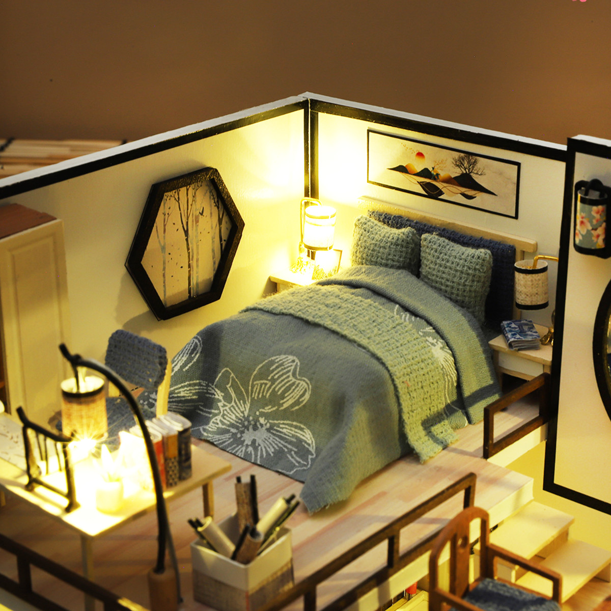 M-029-Chinese-Style-Wooden-DIY-Handmade-Assemble-Doll-House-Miniature-Furniture-Kit-with-LED-Effect--1838455-10