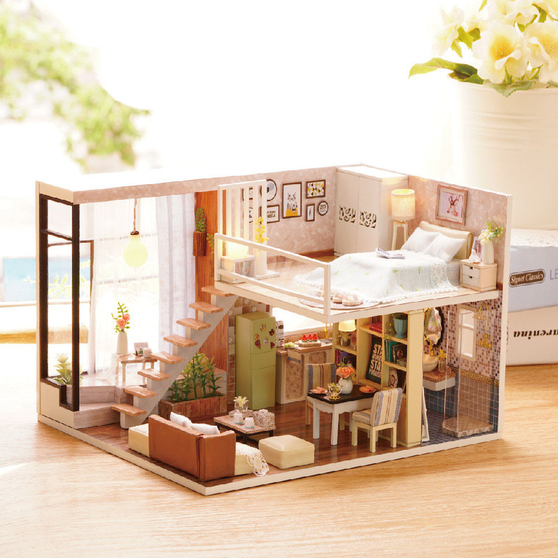 Multi-style-3D-Wooden-DIY-Assembly-Mini-Doll-House-Miniature-with-Furniture-Educational-Toys-for-Kid-1728899-5