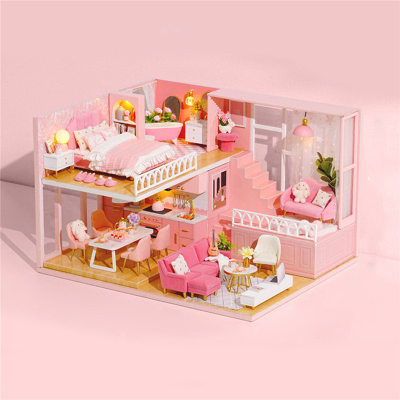 Multi-style-3D-Wooden-DIY-Assembly-Mini-Doll-House-Miniature-with-Furniture-Educational-Toys-for-Kid-1728899-7