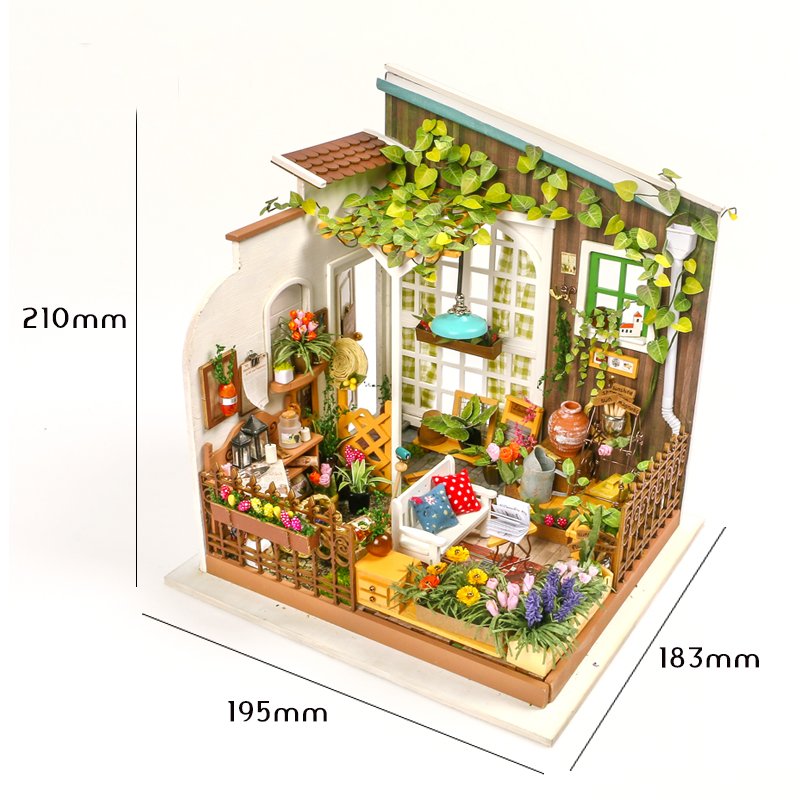 Robotime-DG108-DIY-Doll-House-Miniature-With-Furniture-Wooden-Dollhouse-Toy-Decor-Craft-Gift-1275182-5