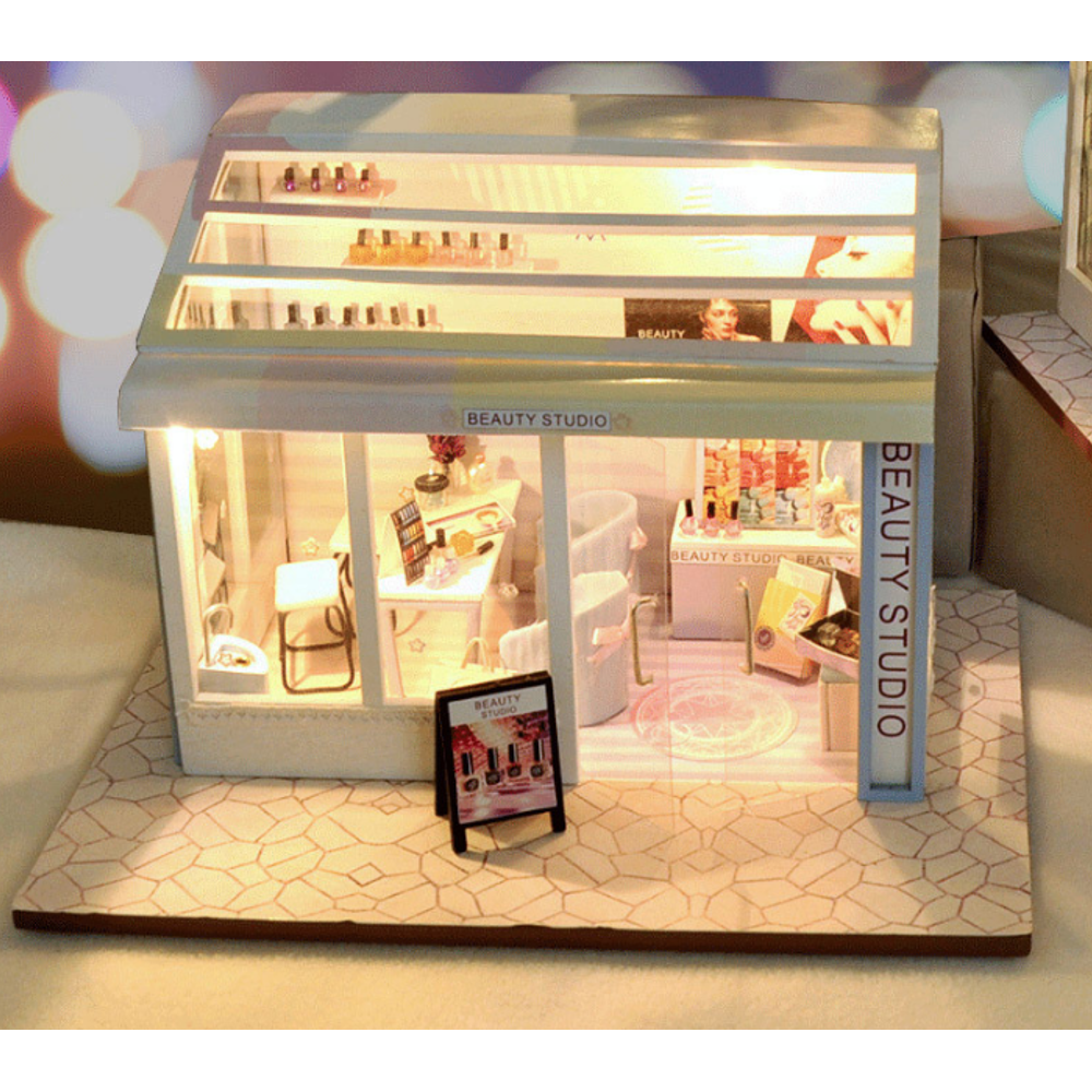 TIANYU-DIY-Doll-House-TD36-Manicure-Store-Creative-Modern-Shop-Handmade-Doll-House-With-Furniture-1707935-2