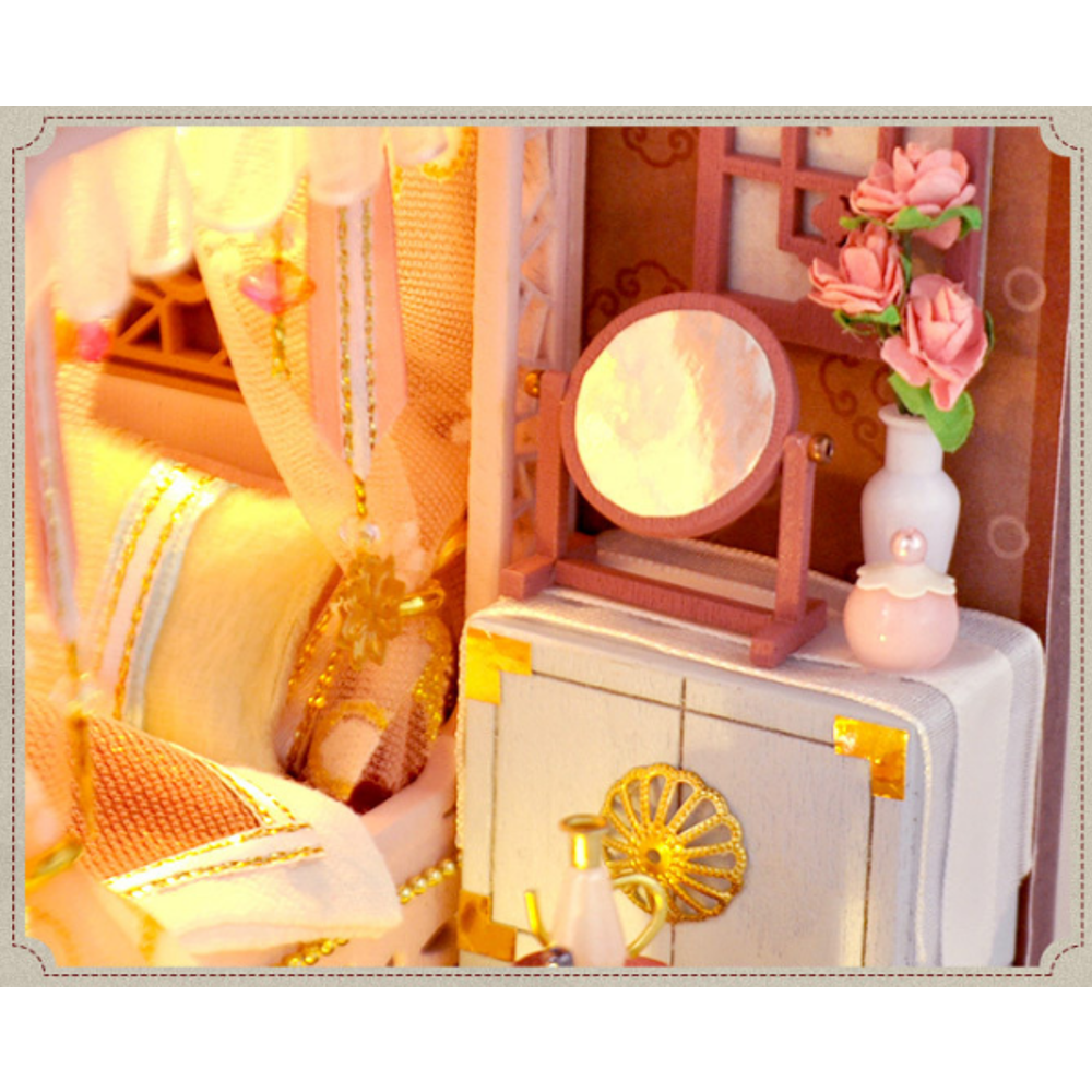 TIANYU-DIY-Doll-House-TW35-Ink-Color-Collection-of-Pink-Peach-Creative-Antiquity-Scene-Handmade-Smal-1707931-5