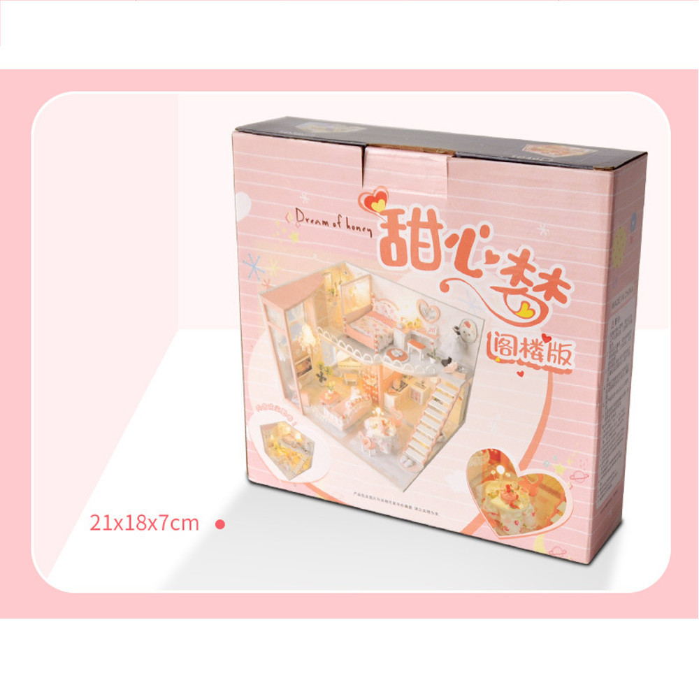 TIANYU-TC40-Dream-Loft-Edition-DIY-Doll-House-Hand-Assembled-Model-Creative-Gift-With-Dust-Cover-1782578-11