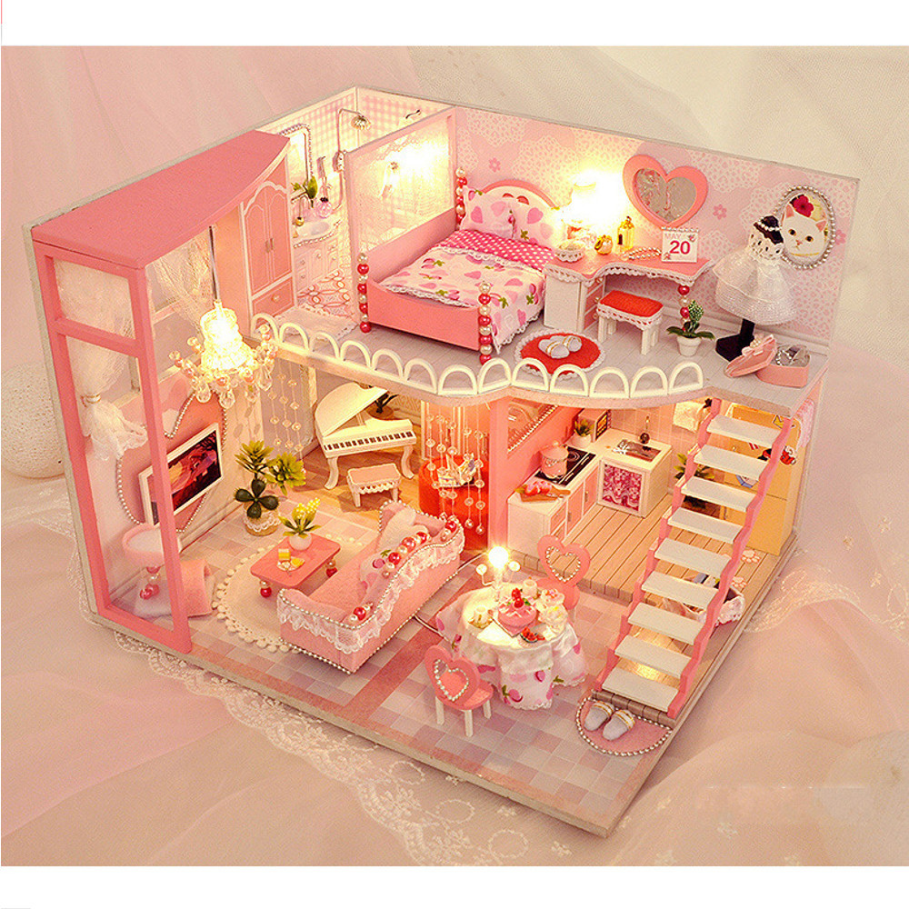 TIANYU-TC40-Dream-Loft-Edition-DIY-Doll-House-Hand-Assembled-Model-Creative-Gift-With-Dust-Cover-1782578-3