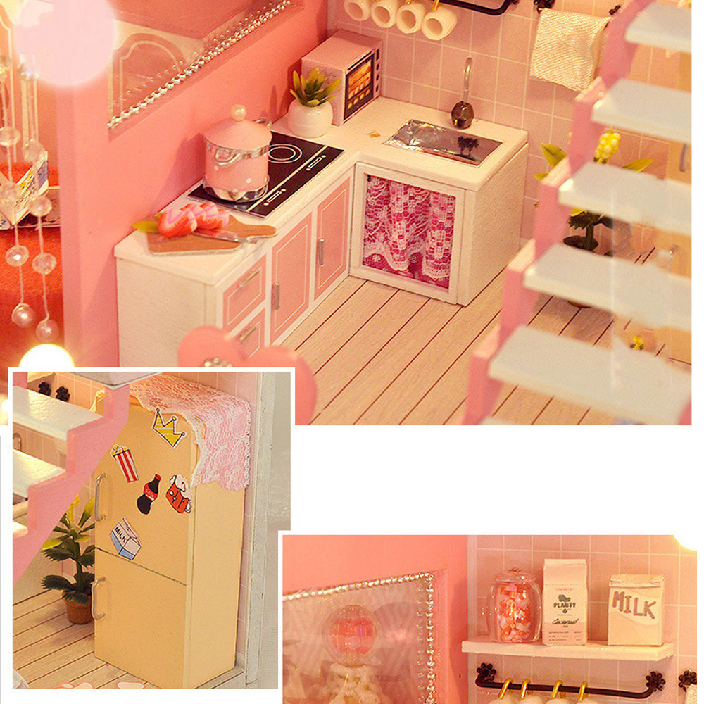 TIANYU-TC40-Dream-Loft-Edition-DIY-Doll-House-Hand-Assembled-Model-Creative-Gift-With-Dust-Cover-1782578-4