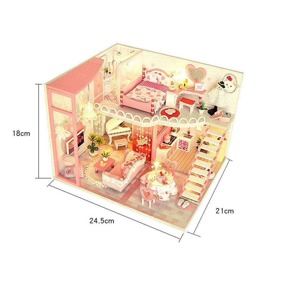 TIANYU-TC40-Dream-Loft-Edition-DIY-Doll-House-Hand-Assembled-Model-Creative-Gift-With-Dust-Cover-1782578-10