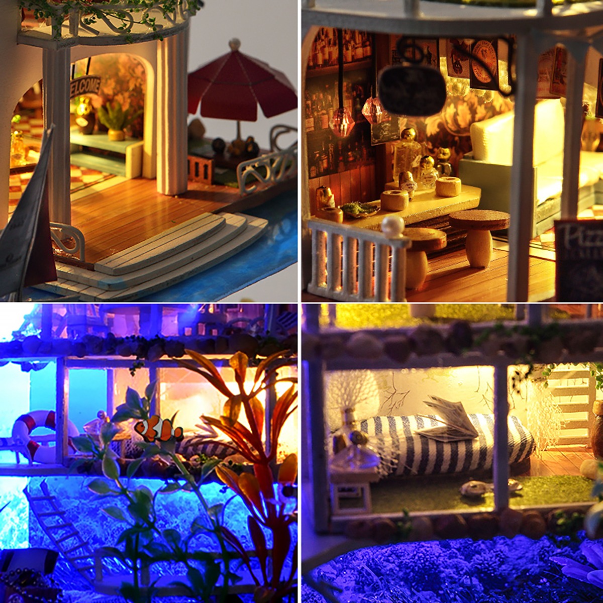 Wooden-DIY-Handmade-Assemble-Double-Layer-Beautiful-View-Doll-House-Miniature-Furniture-Kit-Educatio-1751562-3