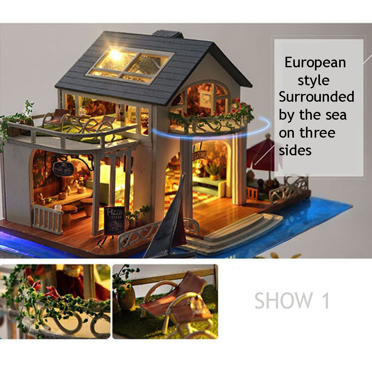 Wooden-DIY-Handmade-Assemble-Double-Layer-Beautiful-View-Doll-House-Miniature-Furniture-Kit-Educatio-1751562-7