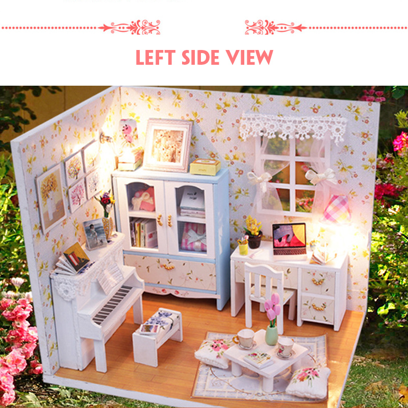 Wooden-DIY-Handmade-Assemble-Miniature-Doll-House-Kit-Toy-with-LED-Light-Dust-Cover-for-Gift-Collect-1730580-4