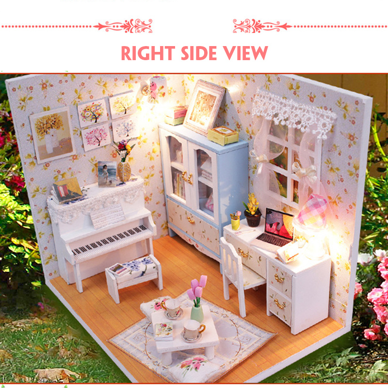 Wooden-DIY-Handmade-Assemble-Miniature-Doll-House-Kit-Toy-with-LED-Light-Dust-Cover-for-Gift-Collect-1730580-5