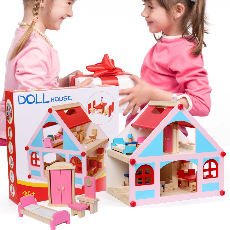 Wooden-Delicate-Dollhouse-With-All-Furniture-Miniature-Toys-For-Kids-Children-Pretend-Play-1414134-1
