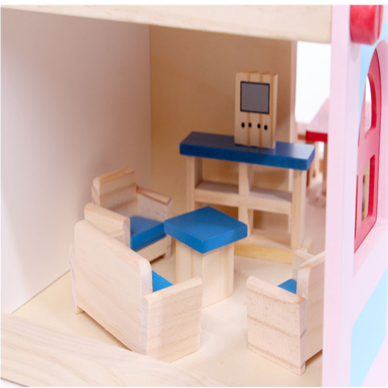 Wooden-Delicate-Dollhouse-With-All-Furniture-Miniature-Toys-For-Kids-Children-Pretend-Play-1414134-4
