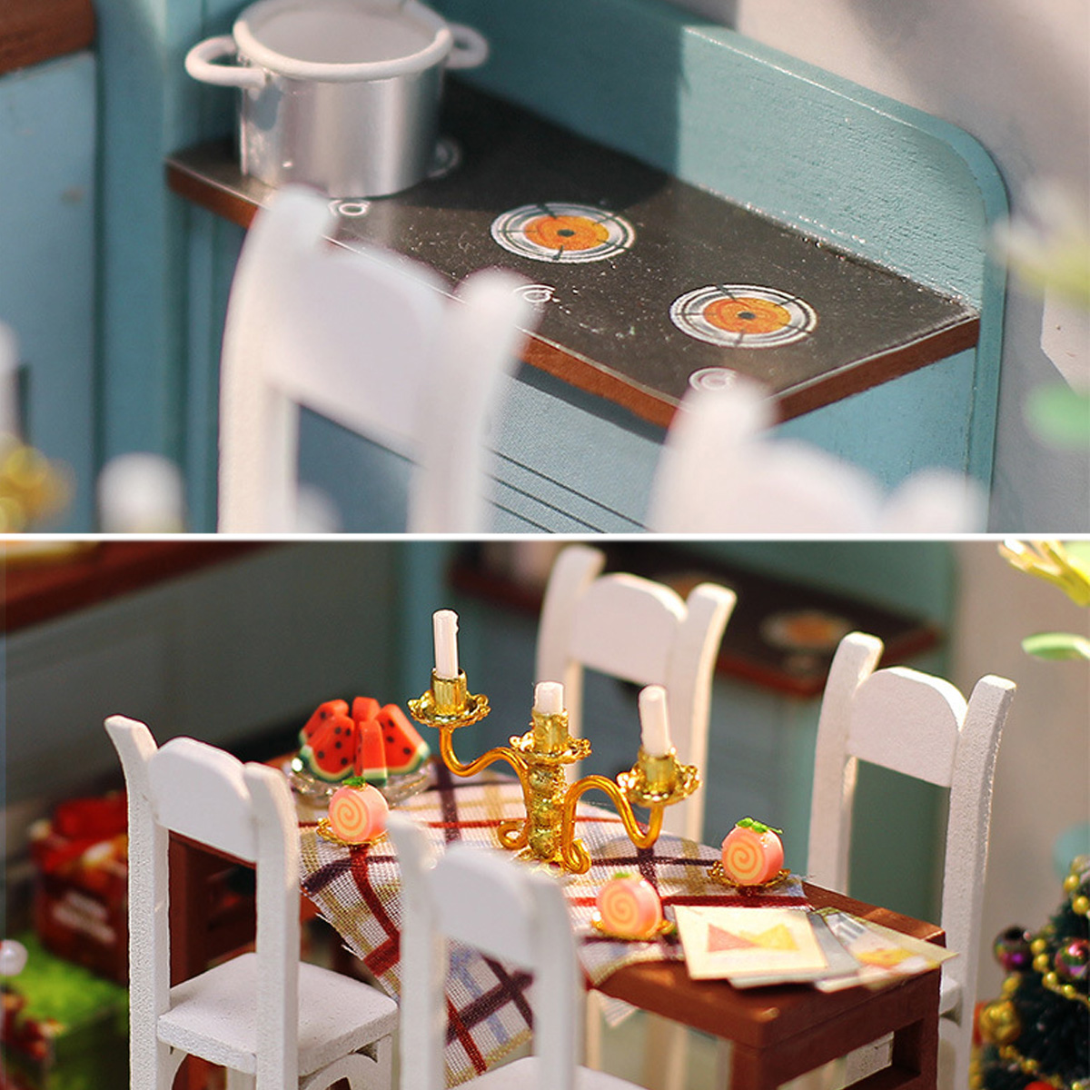 Wooden-Dining-Room-DIY-Handmade-Assemble-Doll-House-Miniature-Furniture-Kit-Education-Toy-with-LED-L-1737848-9