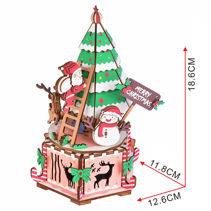iiecreate-DIY-Assembled-Christmas-Eve-and-Thanksgiving-Christmas-Music-Box-Doll-House-Model-Toy-1598662-9