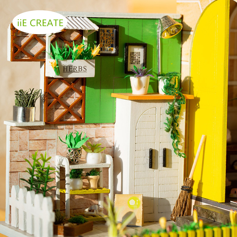 iiecreate-H-001-DIY-Doll-House-Gothenburg-Studio-With-Furniture-Music-Light-Cover-3012162CM-Gift-1427672-9