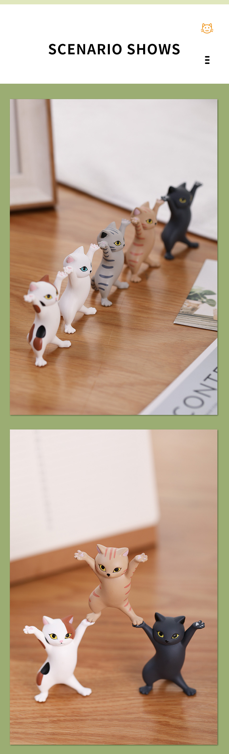 1-PC-Cartoon-Dancing-Cat-Figure-Doll-Figurines-Handmade-Enchanting-Kittens-Toy-for-Office-Pen-Holder-1838450-4