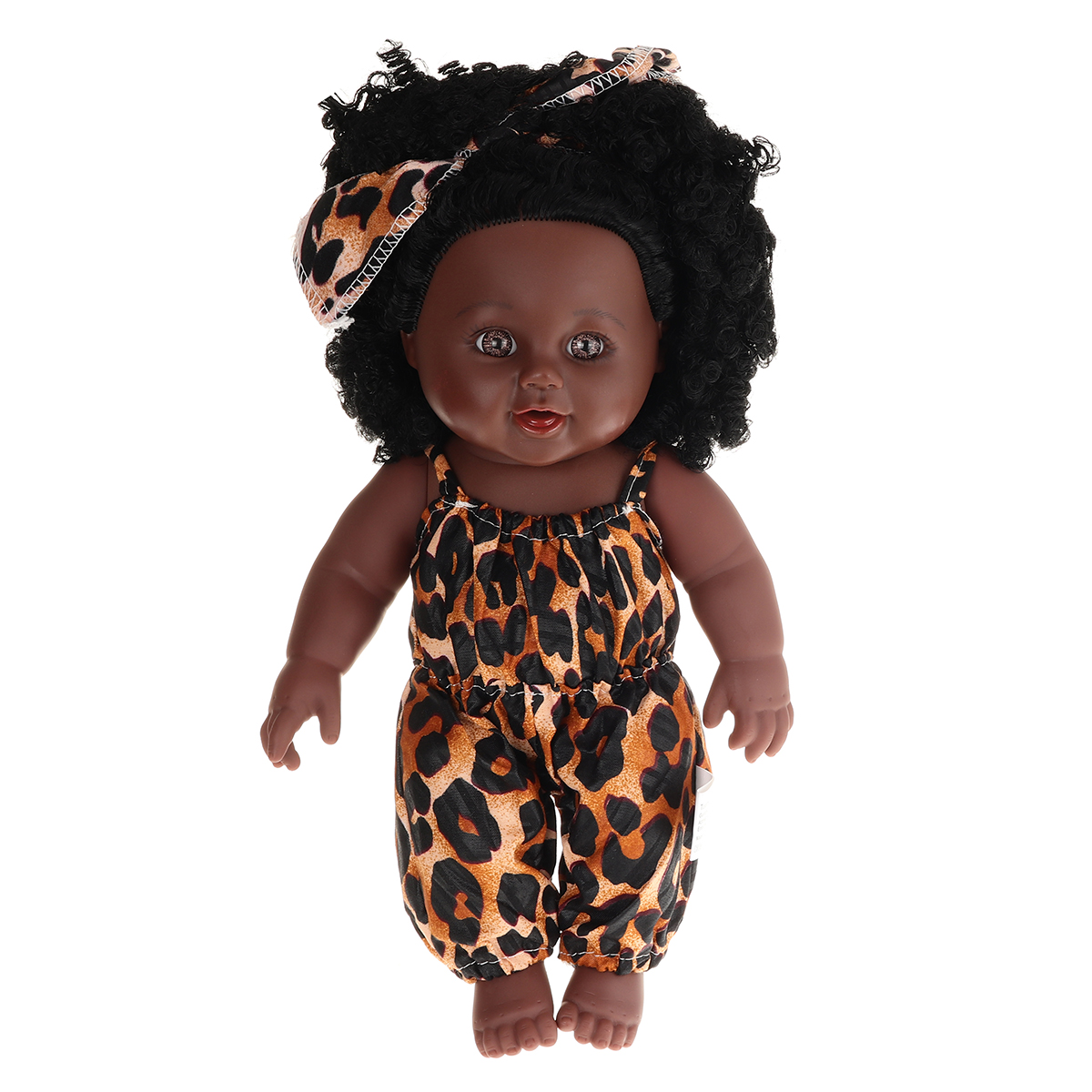 12Inch-Simulation-Soft-Silicone-Vinyl-PVC-Black-Baby-Fashion-Doll-Rotate-360deg-African-Girl-Perfect-1734367-1