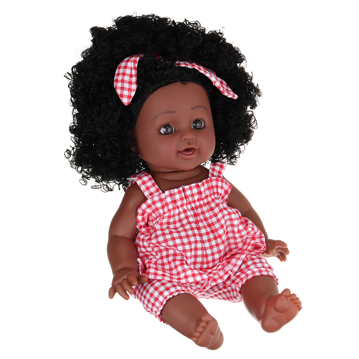 12Inch-Soft-Silicone-Vinyl-PVC-Black-Baby-Fashion-Doll-Rotate-360deg-African-Girl-Perfect-Reborn-Dol-1734365-5