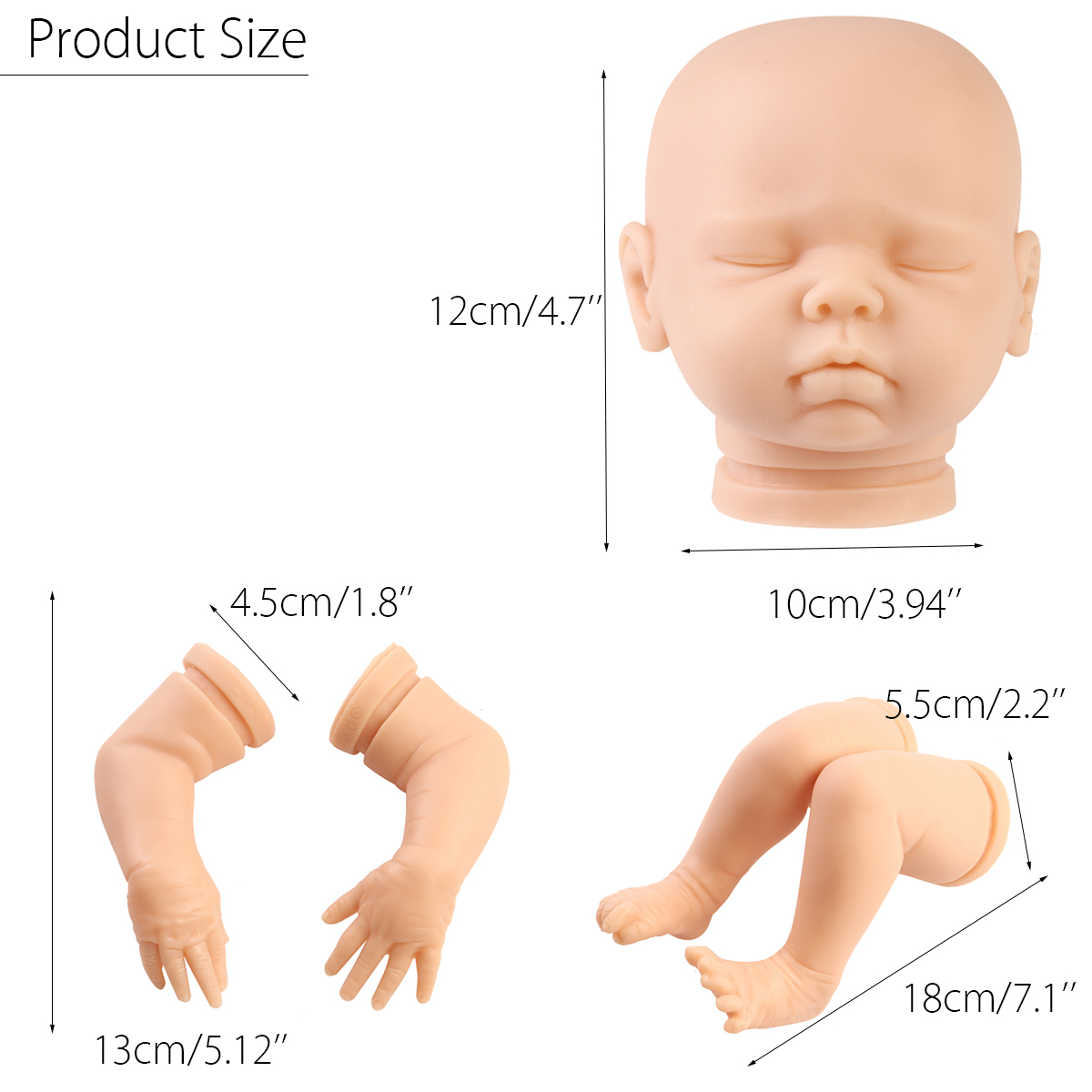 18quot-Reborn-Dolls-Kit-Doll-Accessories-Hands-Feet-Head-Parts-1400089-11