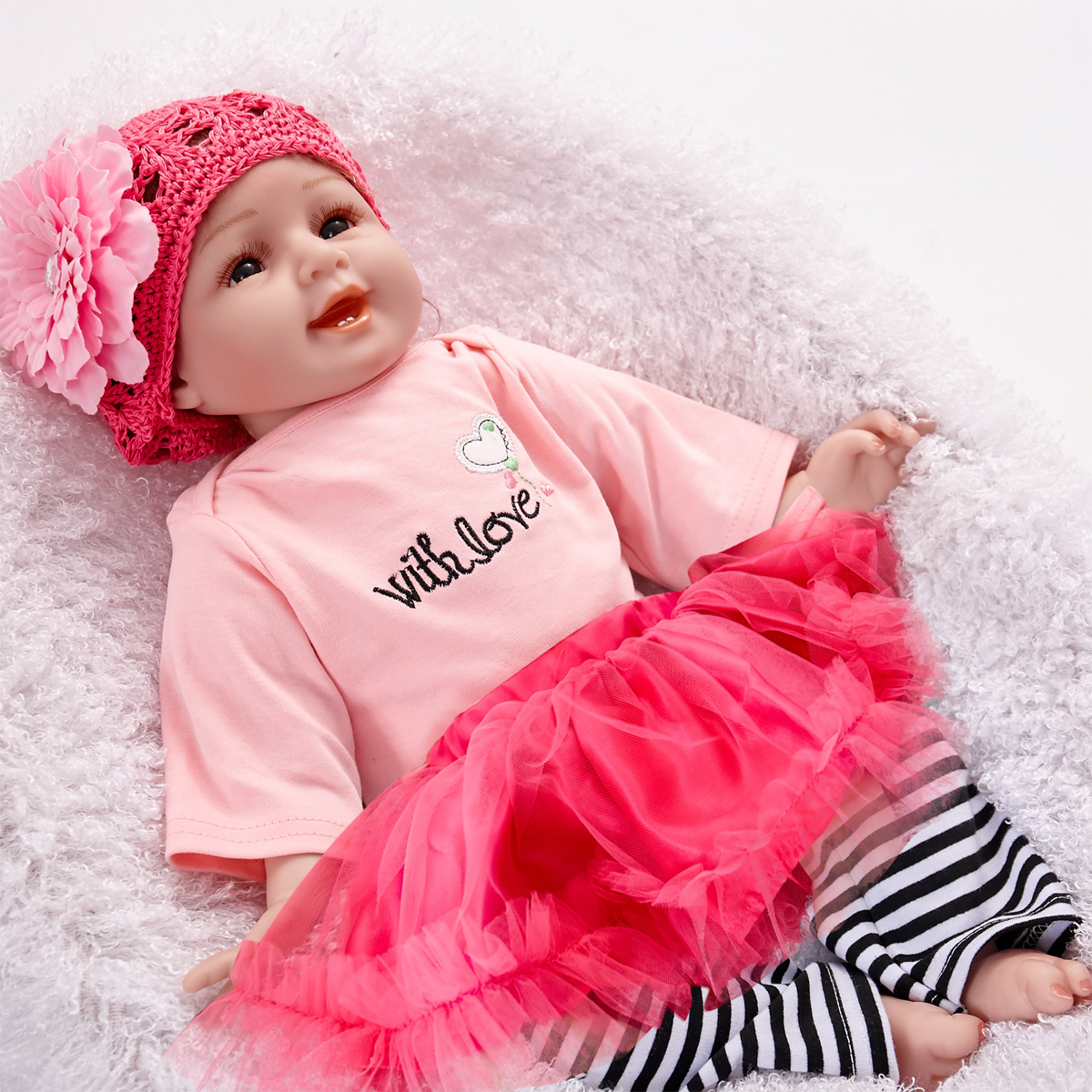 22inch-Silicone-Reborn-Baby-Dolls-Girl-Lifelike-Baby-Newborn-Doll-Handmade-Gift-1260064-11