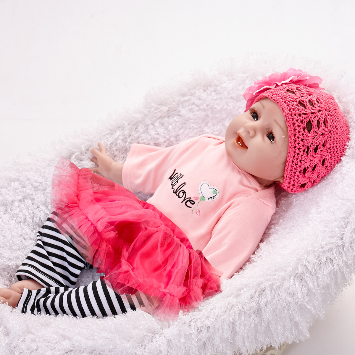 22inch-Silicone-Reborn-Baby-Dolls-Girl-Lifelike-Baby-Newborn-Doll-Handmade-Gift-1260064-9