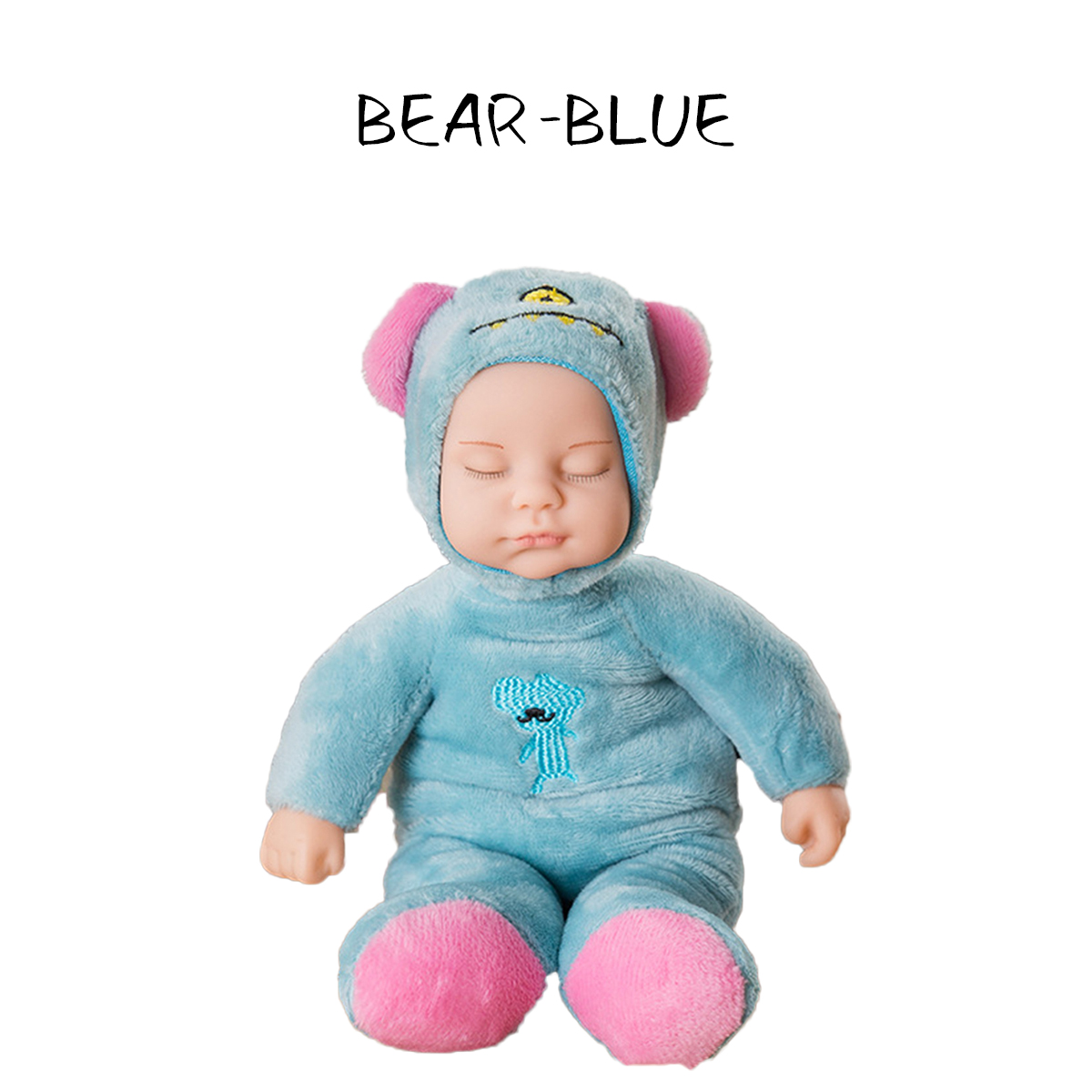 23CM-Soft-Silicone-Vinyl-Lifelike-Realistic-Reborn-Cute-Bear-Rabbit-Doll-Toy-with-Clothes-1722622-4