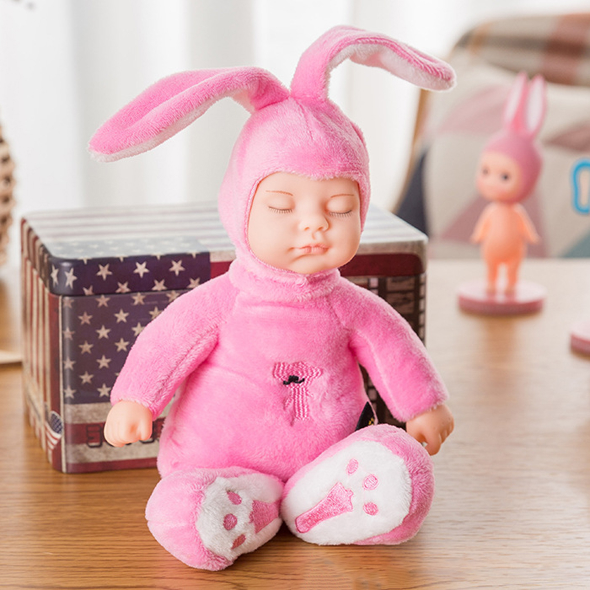 23CM-Soft-Silicone-Vinyl-Lifelike-Realistic-Reborn-Cute-Bear-Rabbit-Doll-Toy-with-Clothes-1722622-9