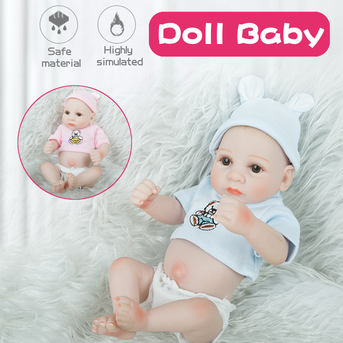 28CM-Silicone-Realistic-Sleeping-Reborns-Lifelike-Newborn-Baby-Doll-Toy-with-Moveable-Head-Arms-And--1817558-2