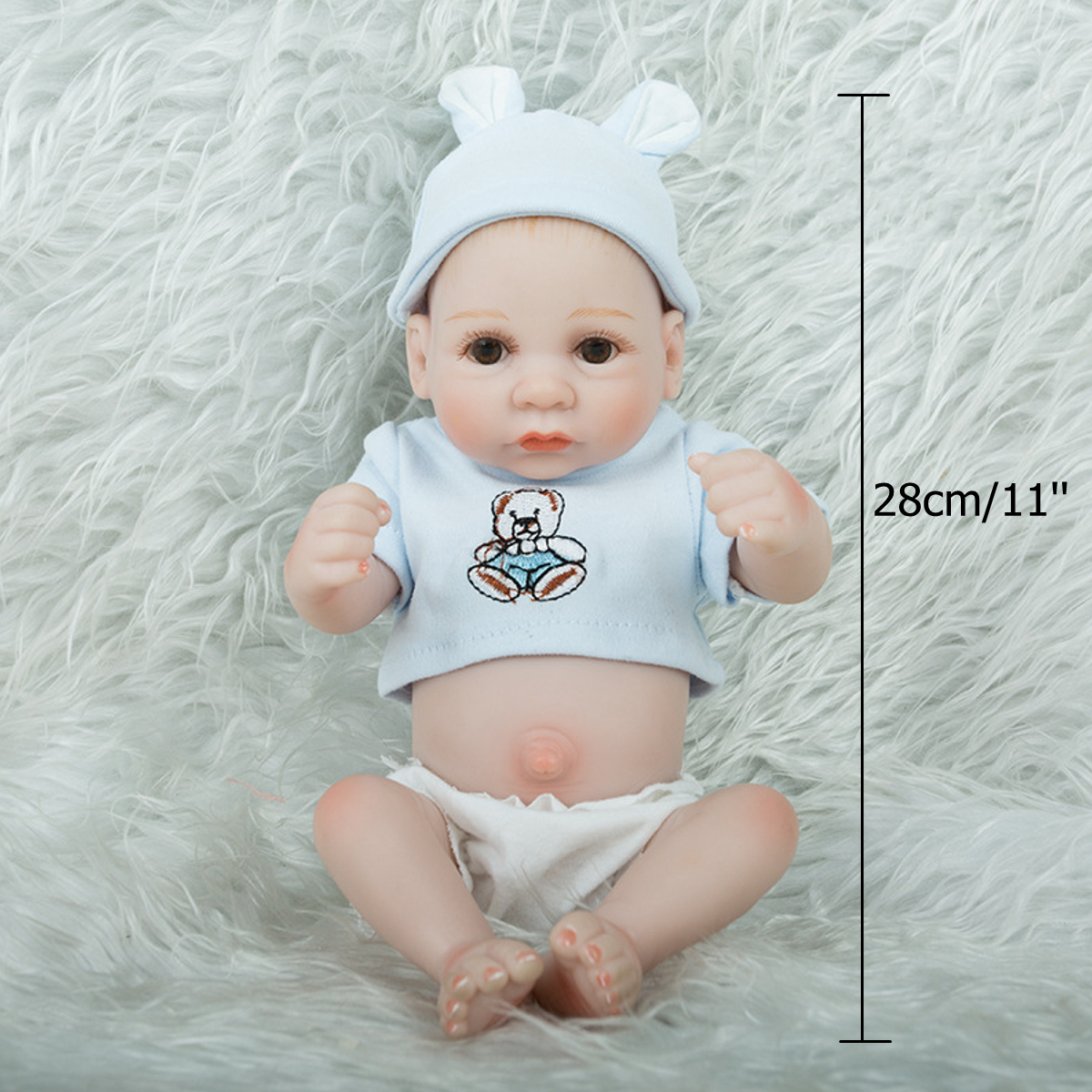28CM-Silicone-Realistic-Sleeping-Reborns-Lifelike-Newborn-Baby-Doll-Toy-with-Moveable-Head-Arms-And--1817558-11
