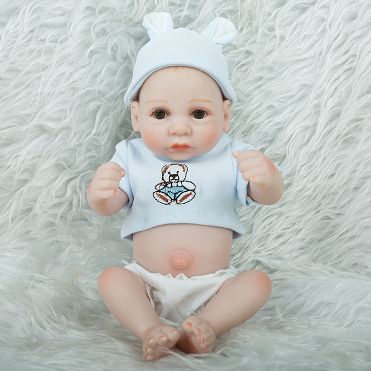 28CM-Silicone-Realistic-Sleeping-Reborns-Lifelike-Newborn-Baby-Doll-Toy-with-Moveable-Head-Arms-And--1817558-4