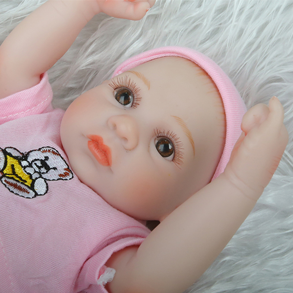 28CM-Silicone-Realistic-Sleeping-Reborns-Lifelike-Newborn-Baby-Doll-Toy-with-Moveable-Head-Arms-And--1817558-10