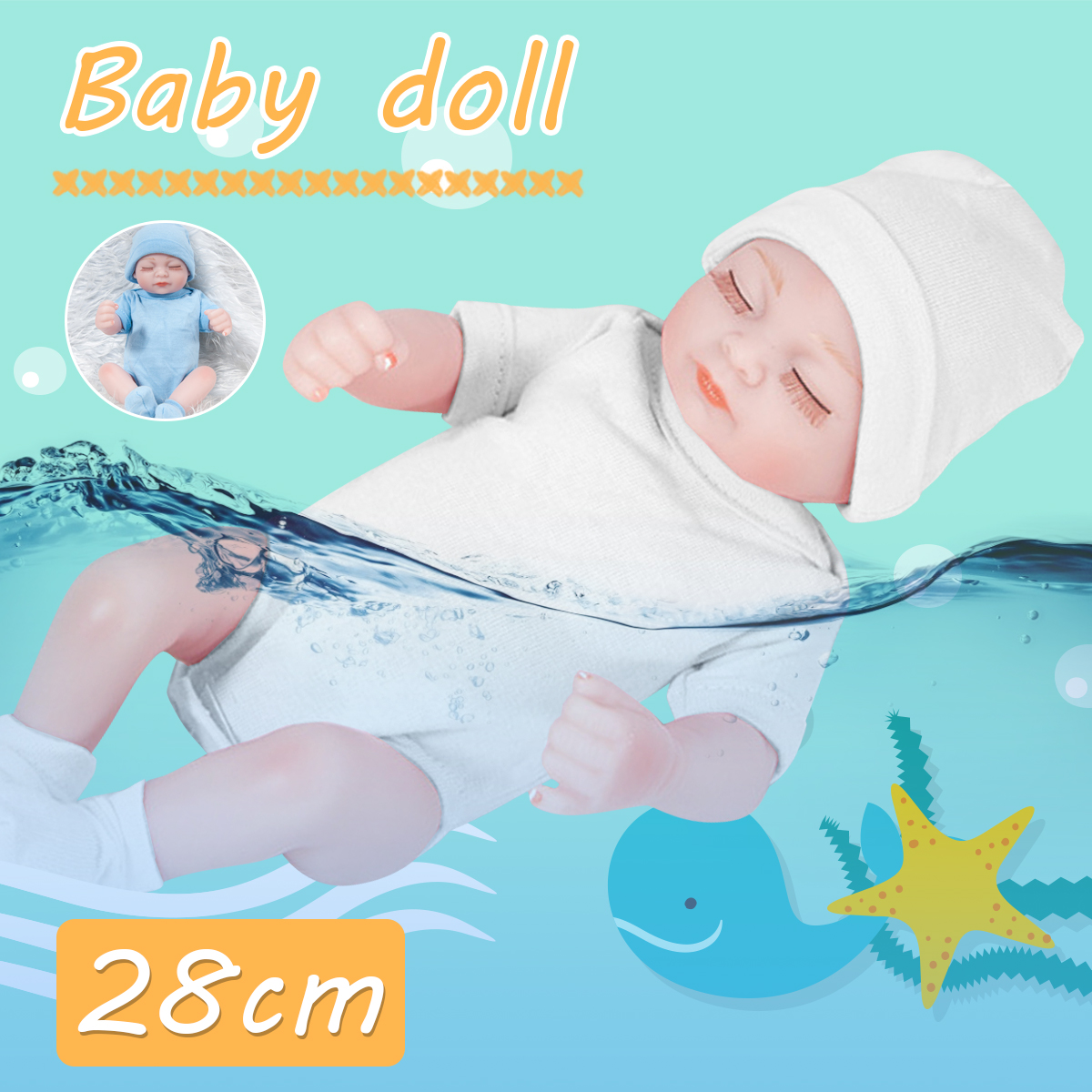28CM-Soft-Silicone-Realistic-Sleeping-Reborns-Lifelikes-Newborns-Baby-Doll-Toy-with-Moveable-Head-Ar-1891375-1