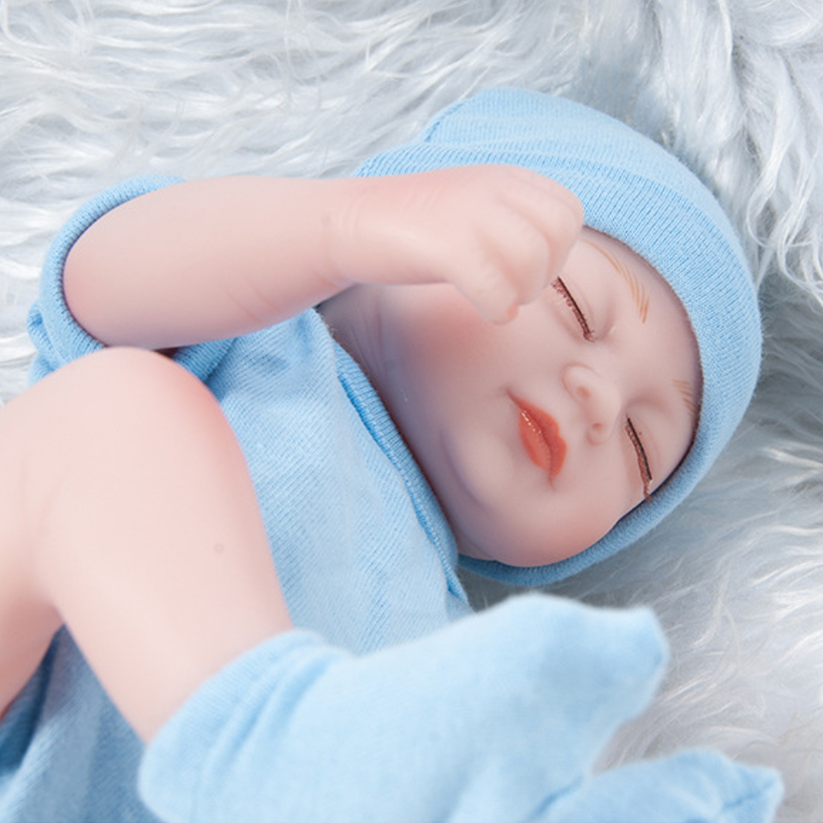 28CM-Soft-Silicone-Realistic-Sleeping-Reborns-Lifelikes-Newborns-Baby-Doll-Toy-with-Moveable-Head-Ar-1891375-7